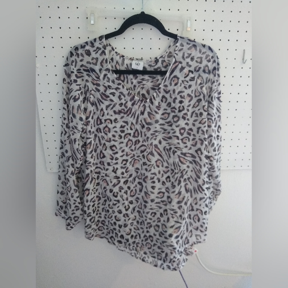 Cabi Glamour Sheer Blouse